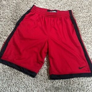 Nike red basketball shorts